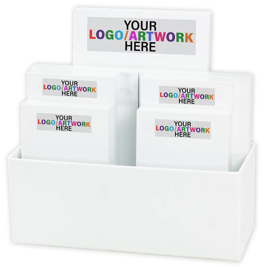Your Artwork Notepad Set with White Holder